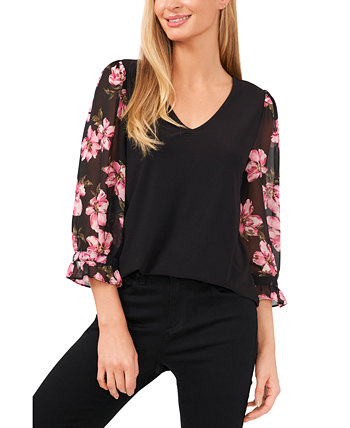 Блузка с цветочным принтом CeCe