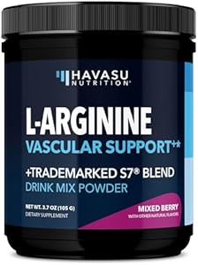 Pre Workout Powder (Порошок) - L Arginine Powder Nitric Oxide Supplement for Men and Women - Pre and Post Workout Support - L-Arginine L Citrulline and Beet Root Powder - Endurance and Performance - Mixed Berry Havasu Nutrition