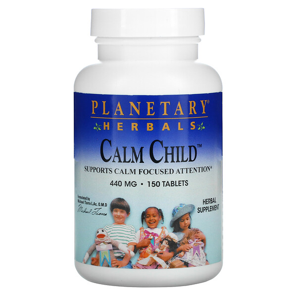 Калм Чайлд, 440 мг, 150 таблеток (220 мг на таблетку) Planetary Herbals