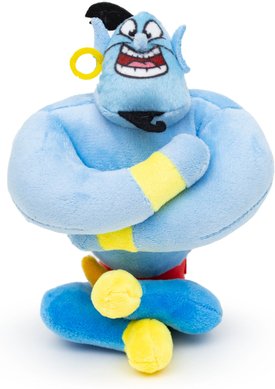 Buckle-Down Disney Aladdin Genie Sitting Squeaky Plush Dog Toy, Blue Buckle-Down