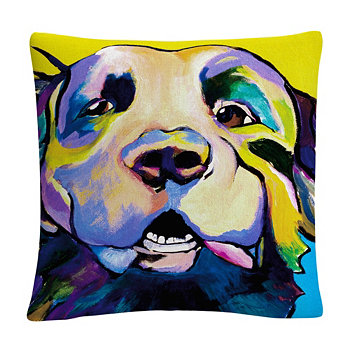 Собака Парк Жиголо Животные Домашние животные Рисование жирной декоративной подушки 16x16 дюймов от Пэт Сондерс-Уайт BALDWIN