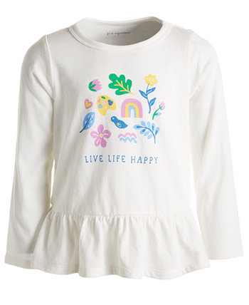 Хлопковая туника Happy Life для маленьких девочек, созданная для Macy's First Impressions