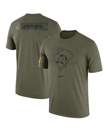 Мужская оливковая футболка в стиле милитари Oklahoma State Cowboys Nike
