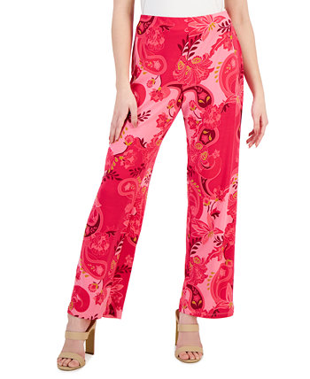 Широкие брюки Petite Glamorous Garden без застежки, созданные для Macy's J&M Collection
