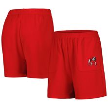 Women's Hype and Vice Red Georgia Bulldogs Pocket Hit Grand Slam Waffle Shorts Hype And Vice