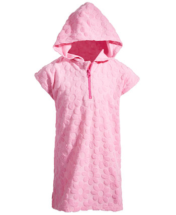 Текстурированная махровая толстовка с короткими рукавами и молнией для малышей и маленьких девочек, созданная для Macy's Epic Threads