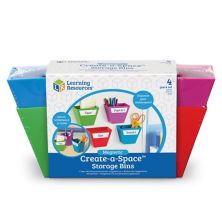 Learning Resources Magnetic Create-a-Space Storage Bins Learning Resources