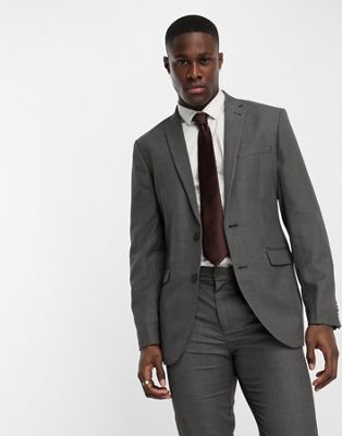Серый фактурный узкий пиджак New Look New Look