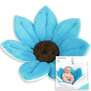 Blooming Bath 7 Petal Flower Baby Bath Seat for Sink - Blue Blooming Bath