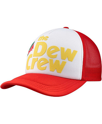 Мужская регулируемая шляпа из пенопласта Mountain Dew Dew Crew, белая, красная Lids