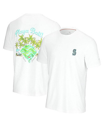 Мужская белая футболка Seattle Mariners Playa Ball Tommy Bahama