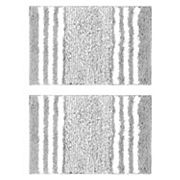 Коврики для ванной комнаты, антискользящие, мягкие и хорошо впитывающие, размер 40х60 см и 50х80 см, набор из 2 штук Unique Bargains