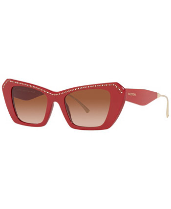 valentino red sunglasses