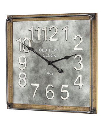 American Art Decor Old Town Clock 1862 Негабаритные подвесные настенные часы Crystal Art Gallery