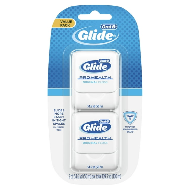 Oral-B Glide Pro Health Original Dental Floss, 50 m, 2 Pack Oral-B