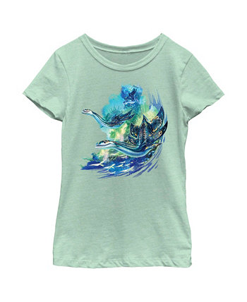 Girl's Avatar: The Way of Water Ilus Portrait Child T-Shirt 20th Century Fox