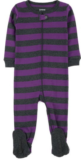 Пижама для сна с фиолетовыми и серыми ногами Leveret