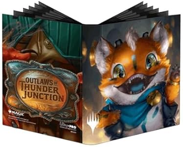 Ultra PRO - Outlaws of Thunder Junction 4-Pocket PRO-Binder Ft. Loot and Set Logo Belt Buckle for Magic The Gathering, Premium Exclusive Artwork Baseball, Yugioh & Trading Card Game Storage Solution Ultra Pro