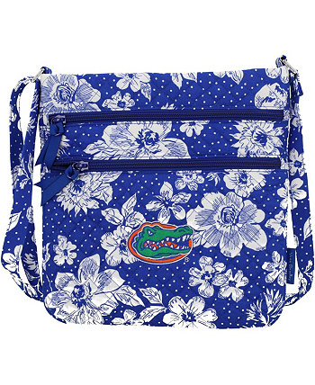 Женская хипстерская сумка через плечо Florida Gators Rain Garden с тройной молнией Vera Bradley