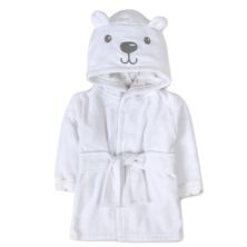 Baby Essentials Velour White Bear Hooded Bathrobe Baby Essentials