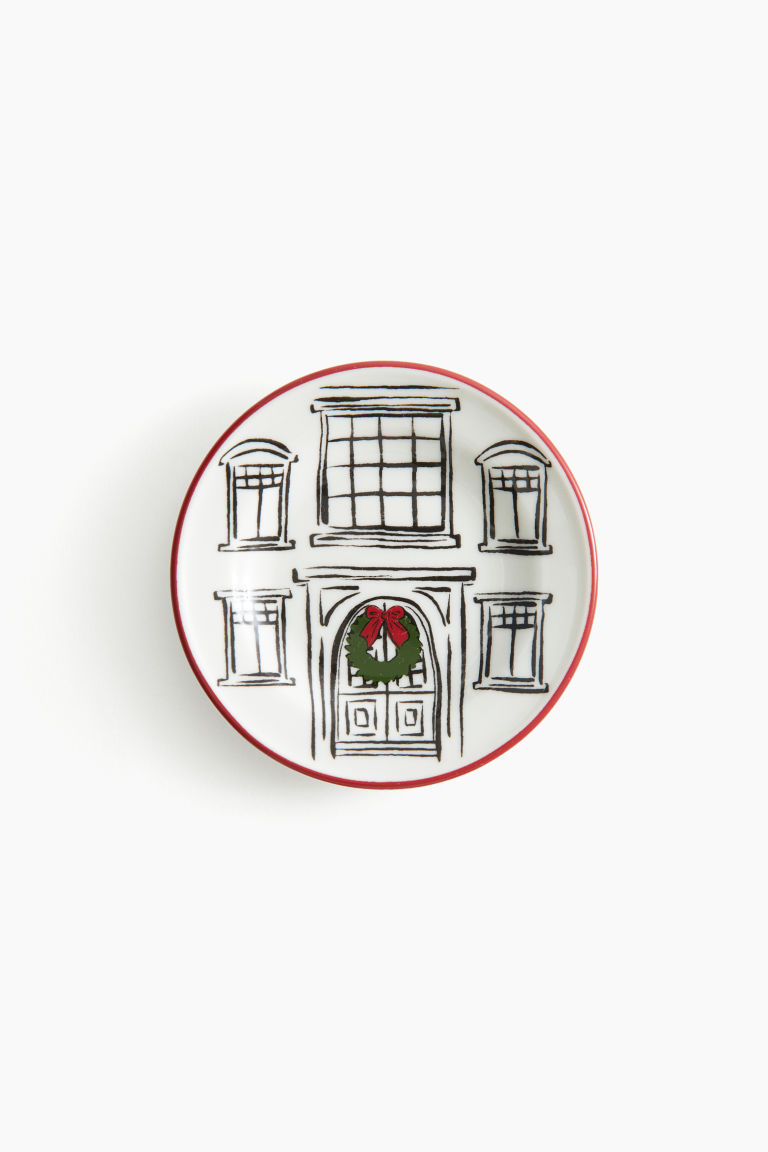 Printed Porcelain Mini Plate H&M