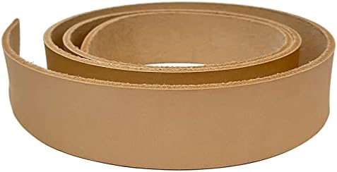 Import Leather Strap, 9-10 oz (3.6-4.0mm) Italy A Grade Vegetable Tanned Full Grain Leather Belt KIDENEI