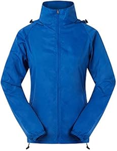 Spmor Women's Lightweight Waterproof Jacket Packable Windbreaker Running Coat Spmor