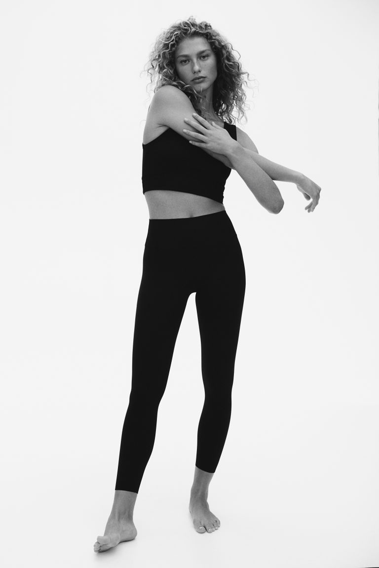 Женские Леггинсы H&M Ankle-Length Sports Leggings in SoftMove™ H&M