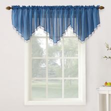 No. 918 Erica Crushed Sheer Voile Ascot Valance. No. 918