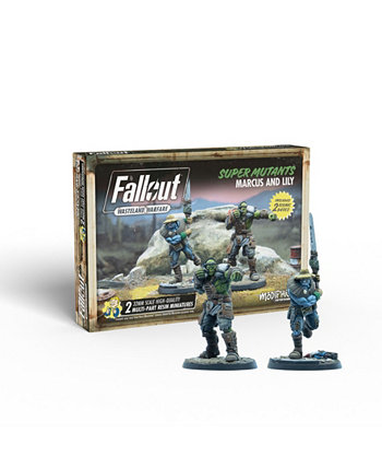 Fallout Wasteland Warfare Super Mutants Marcus and Lily, 4 Pieces Modiphius