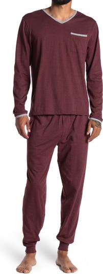 Футболка и джоггеры с длинным рукавом и карманом, пижамный комплект из двух предметов Unsimply Stitched