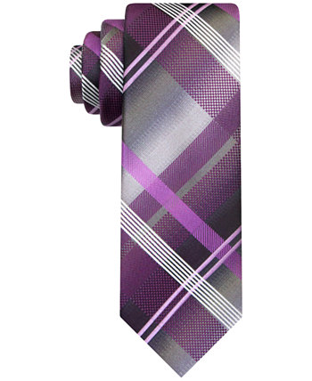 Мужской классический длинный галстук в крупную сетку Van Heusen