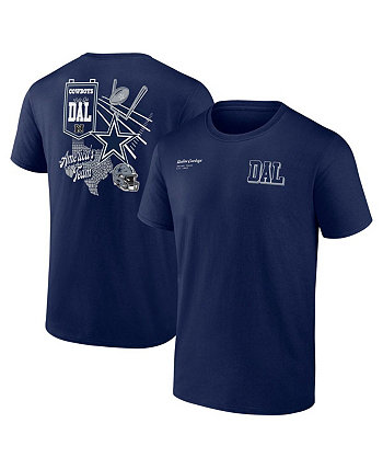 Branded Men's Navy Dallas Cowboys Split Zone T-Shirt Fanatics
