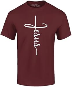 Jesus Cross Script T-Shirt Shop4ever