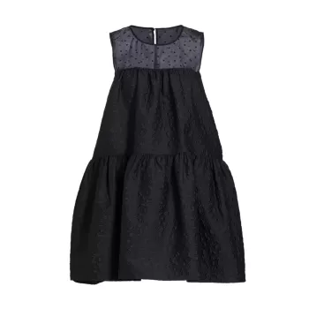 Основная линия Cloque &amp; Мини-платье в швейцарский горошек Kate Spade New York