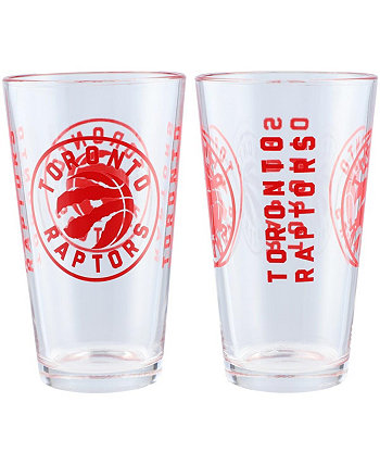 Торонто Рэпторс, набор из двух литровых стаканов на 16 унций Logo Brand