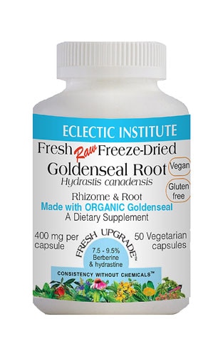 Eclectic Institute Goldenseal Root — 400 мг — 50 вегетарианских капсул Eclectic Institute