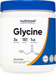 Nutricost Glycine Powder 1lb - Non-GMO, Gluten Free Nutricost