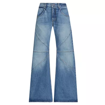 Bowie Seam Detail Low-Rise Jeans EB DENIM
