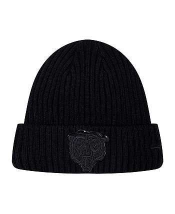 Мужская трикотажная шапка Chicago Bears тройного черного цвета с манжетами Pro Standard