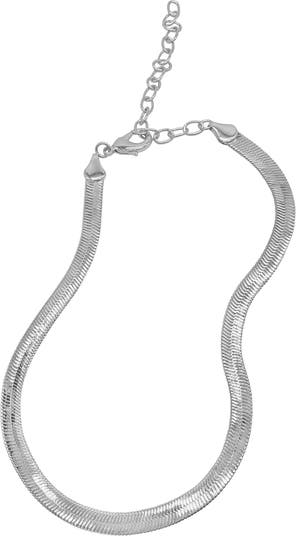 Ожерелье-цепочка в виде змеи из стерлингового серебра ADORNIA