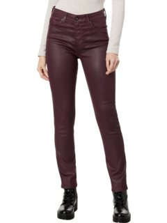 Модель Mari High Rise Slim Straight в цвете Пино Нуар AG Jeans