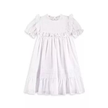 Для маленьких девочек, для маленьких девочек и для маленьких девочек; Вуаль для девочек и amp; Кружевное платье чайной длины Feltman Brothers