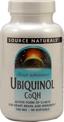 Ubiquinol CoQH - 100 мг - 90 мягких капсул - Source Naturals Source Naturals