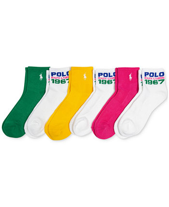 Women's 6-Pk. Quarter Socks Polo Ralph Lauren