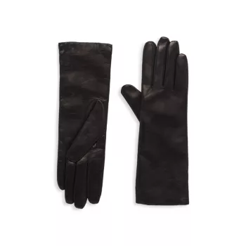 КОЛЛЕКЦИЯ Кожаные перчатки на кашемировой подкладке Saks Fifth Avenue