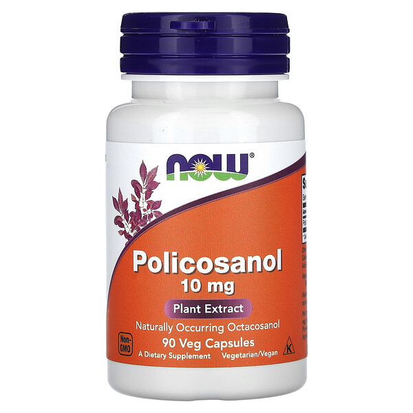 Policosanol - 10 мг - 90 вегетарианских капсул - NOW Foods NOW Foods