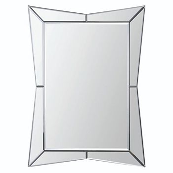 32" Clear Beveled Framed Wall Mirror Signature Home Collection