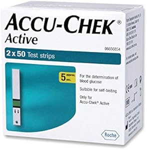 Accu-Chek Active Strips, 100 (50x2) (Multicolor) Accu-Chek