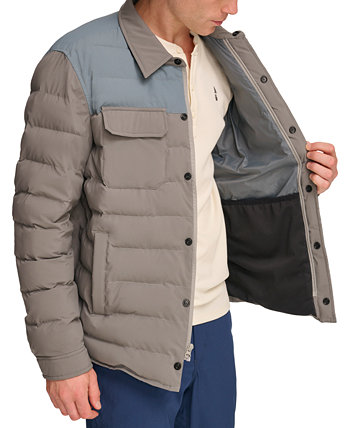 Мужская утепленная куртка с цветными блоками BASS OUTDOOR
